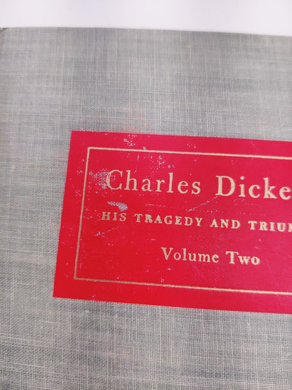 Edgar Johnson Charles Dickens His Tragedy and Triumph Volumes 1-2 Vintage 1952