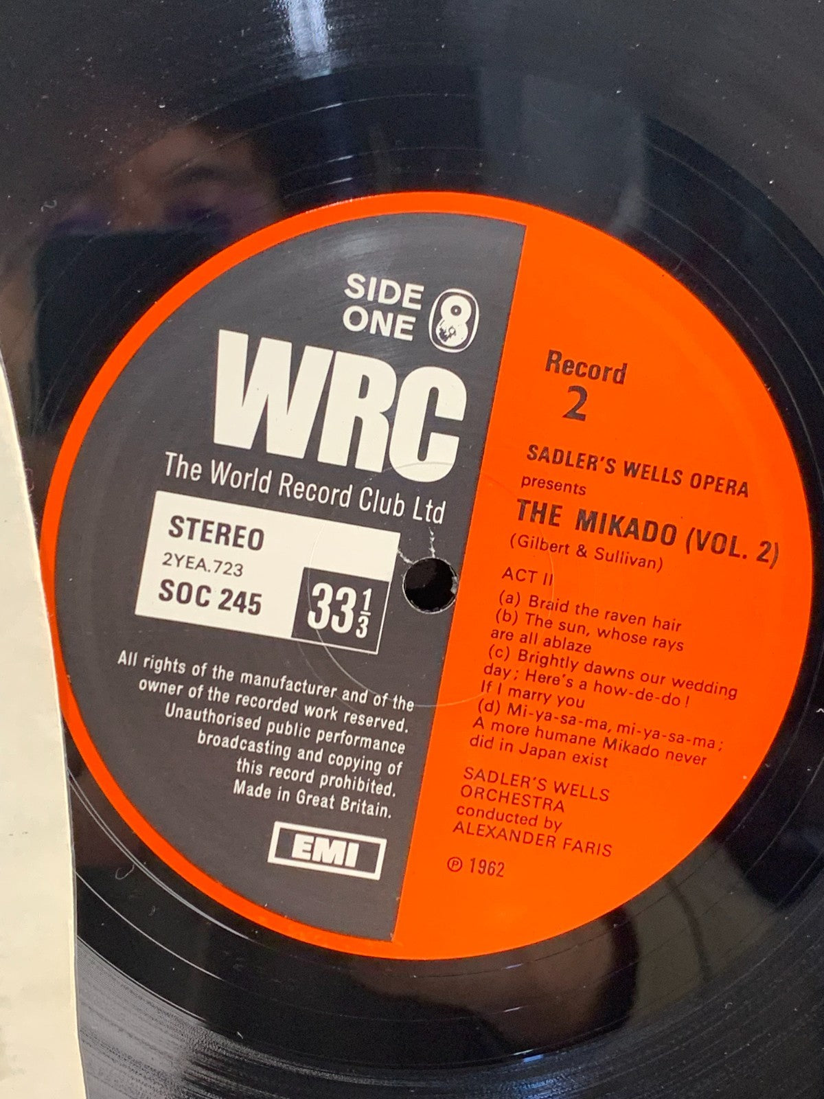 Gilbert & Sullivan - The Mikado - 2xLP SOC 245 HMV - Sadler’s Wells