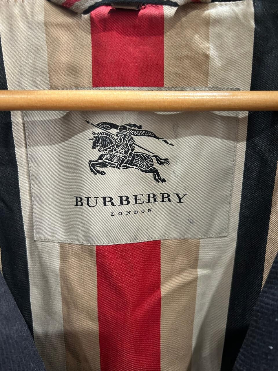 Burberry London Black Coat Size XL