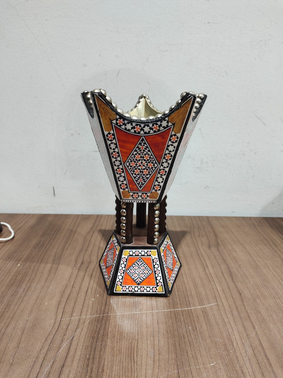 Vintage Wooden Incense Holder - Antique