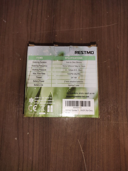 Restmo Mini Digital Water Timer Model O-HT-3
