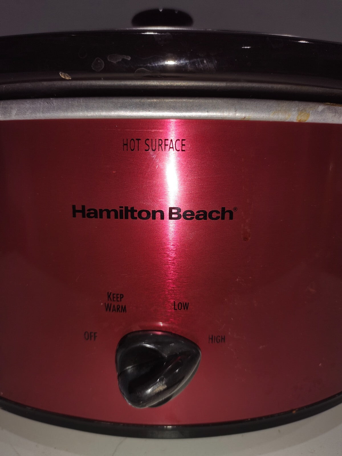 Hamilton Beach 5 Quart Red Crock Pot Slow Cooker 33155 - SC10