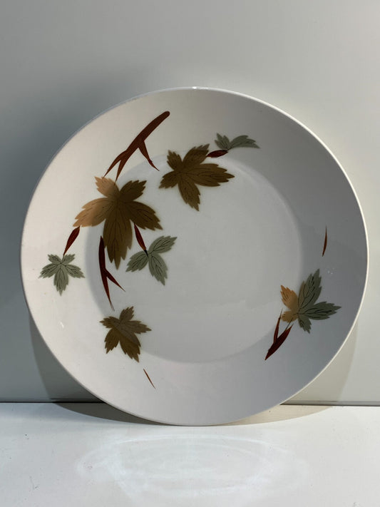 Primastone Autumn Leaves round platter made in Japan.