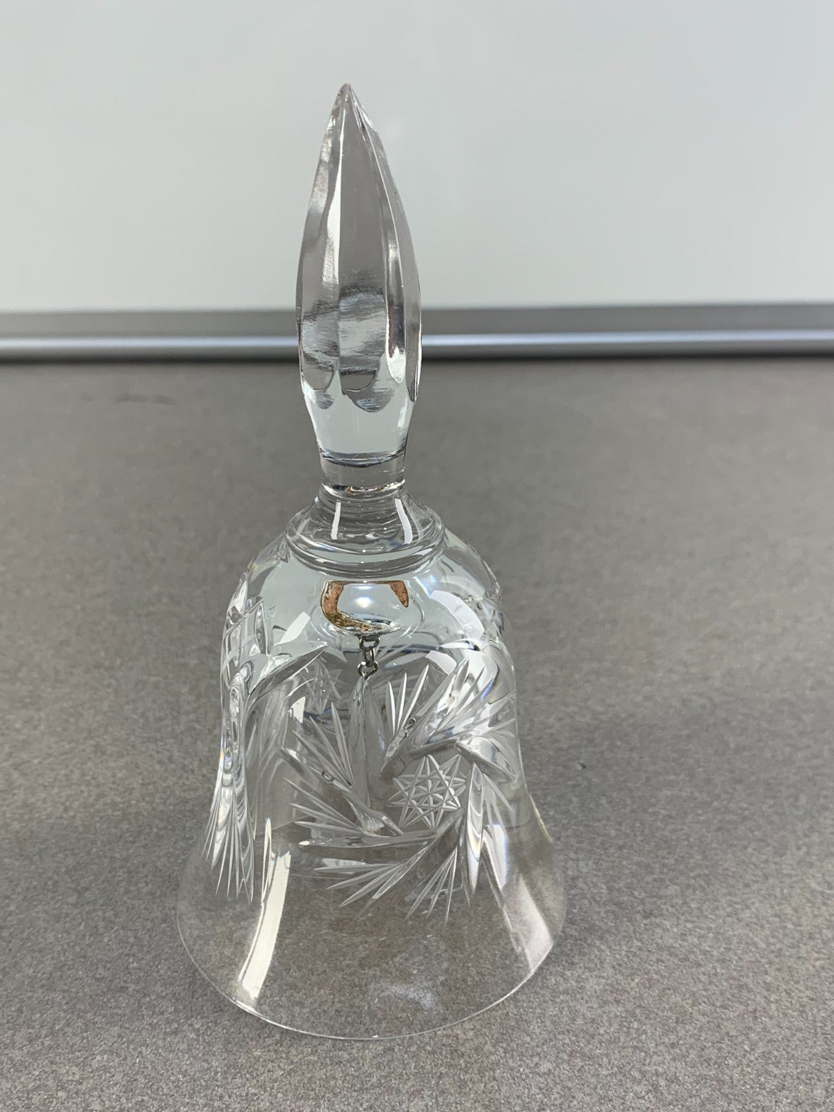 BOHEMIA 24% Lead Over Crystal Handle H Czechoslovakia (A-2) Collectable Bell