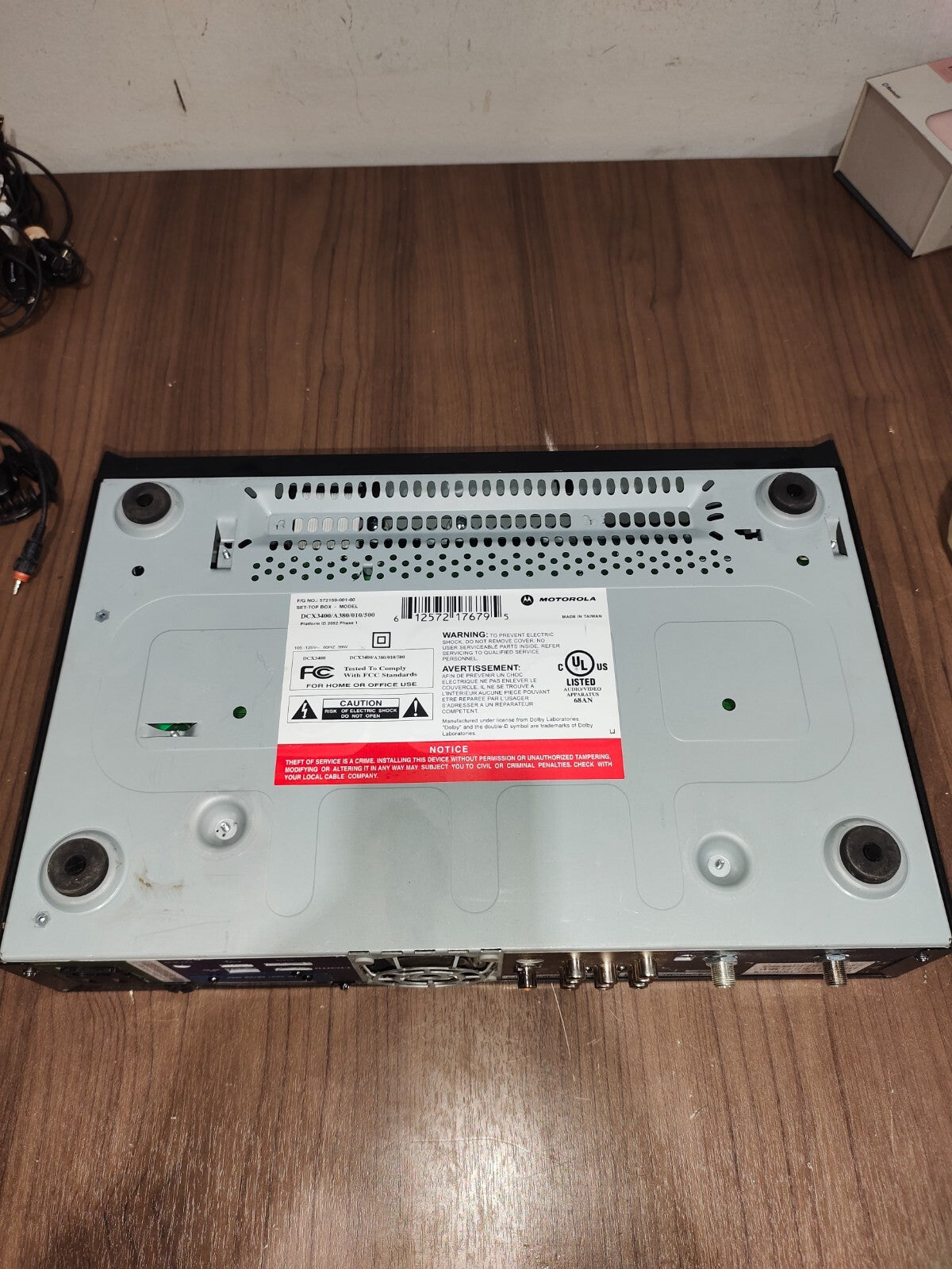 Motorola DCX3400 HD Digital Cable Box HDTV Dual Tuner DVR