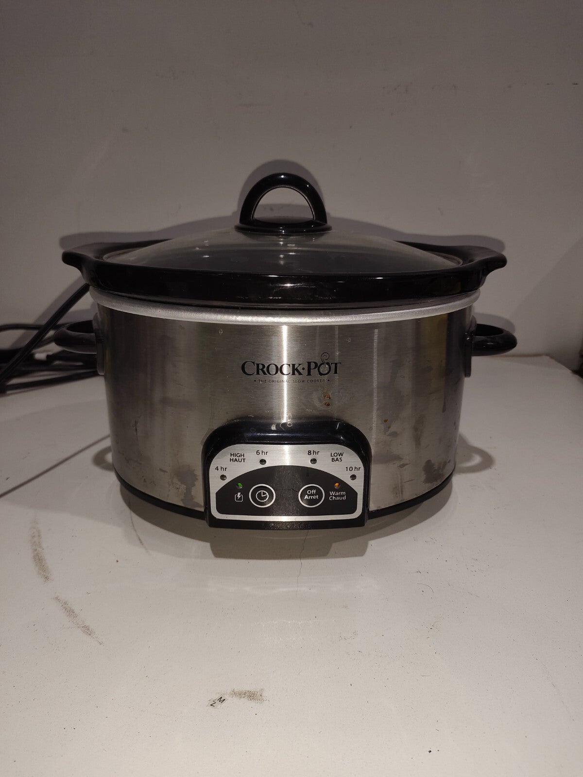 Crock-Pot 6 Quart Slow Cooker with Timer and Auto food Warmer Setting