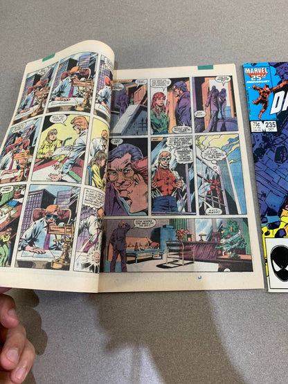 Daredevil #205 & #235 Marvel Comics Lot VF/NM 1984-1986