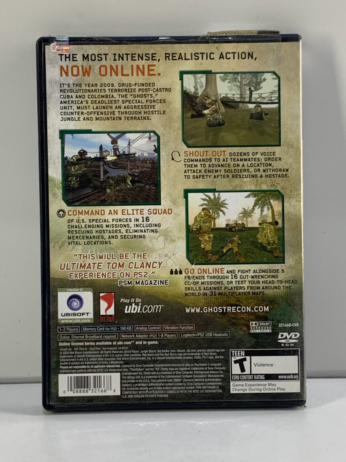 Complete Tom Clancy's Ghost Recon: Jungle Storm Sony PlayStation 2 PS2 2004