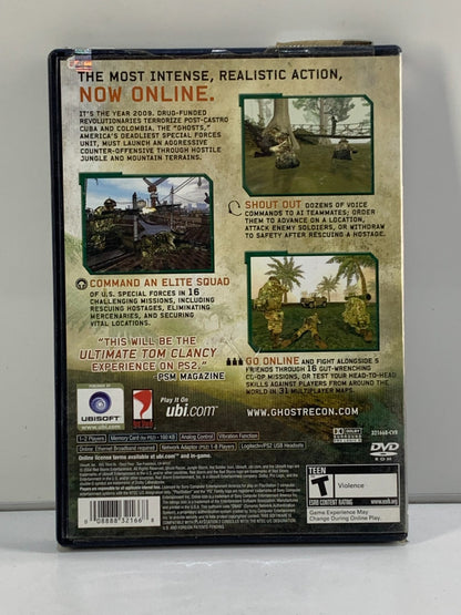 Complete Tom Clancy's Ghost Recon: Jungle Storm Sony PlayStation 2 PS2 2004