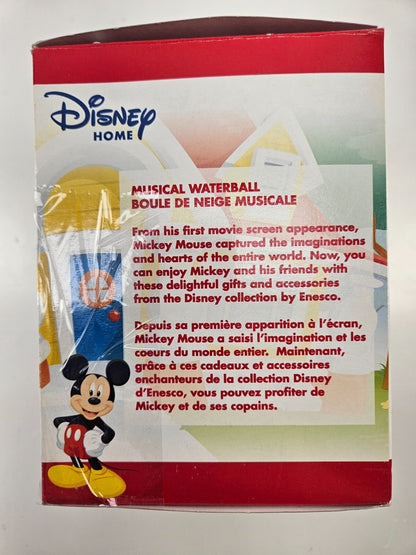 Disney Mickey Musical Waterball  5.5” Snow Globe