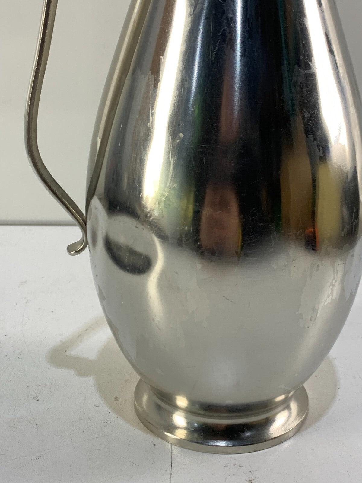Vintage MCM Metawa Holland Pewter 12” Water Pitcher
