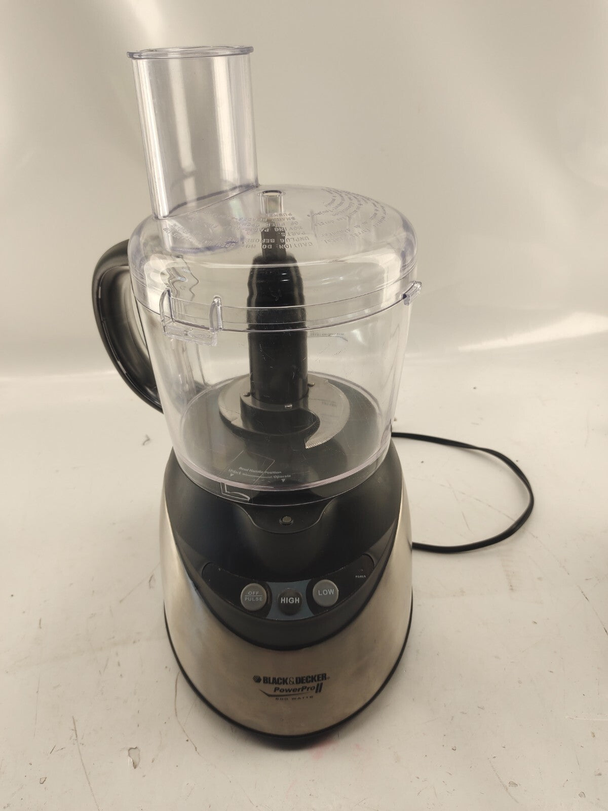 BLACK & DECKER POWERPRO II SILVER FOOD PROCESSOR FP1510 400W 10 CUP CAPACITY