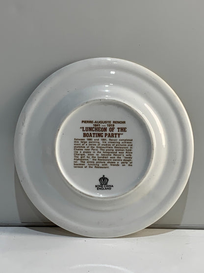 Rare 1979 Limoges France Gold Trim Renoir Plate"Dejeuner des Caroliers" Limited