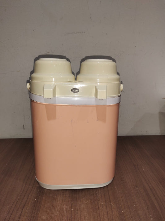 Vintage Peacock Twin Air Pot Vacuum Bottle Double Thermos Dispenser