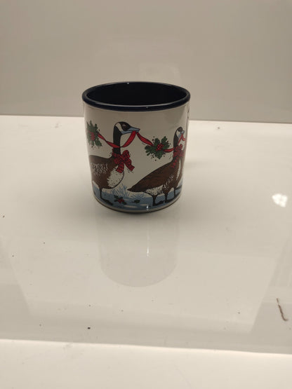 Potpourri Press White Geese Christmas Marvelous Coffee Mug
