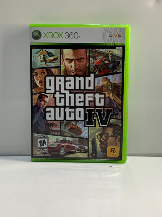 Xbox 360 live Grand Theft Auto Iv With manual And Subway Map