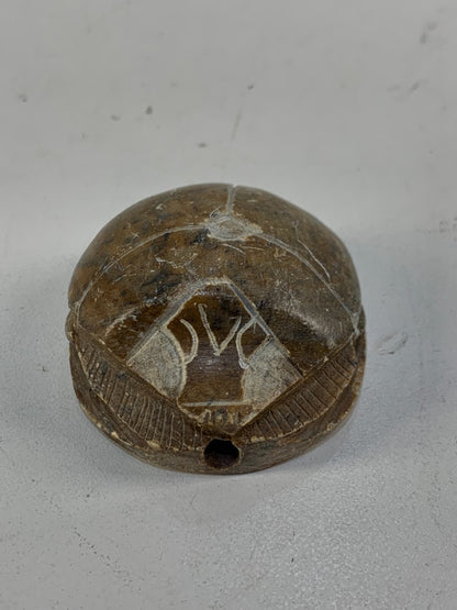 Antique Egyptian Carved Stone Scarab ~ Ancient Egypt Lucky Charm Beetle