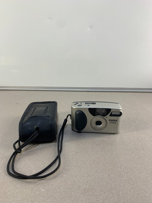 Vintage Konica Zoom FR635 Point and Shoot 35mm Film Camera With Cover