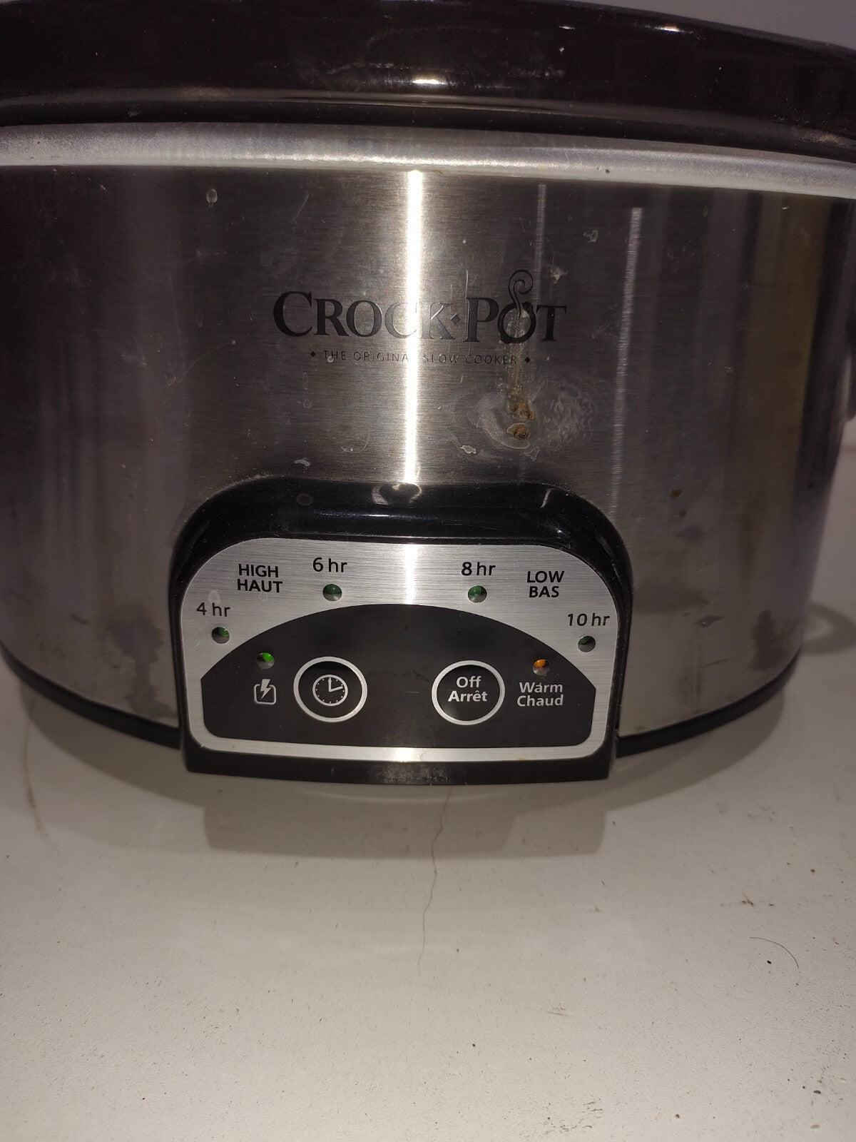 Crock-Pot 6 Quart Slow Cooker with Timer and Auto food Warmer Setting