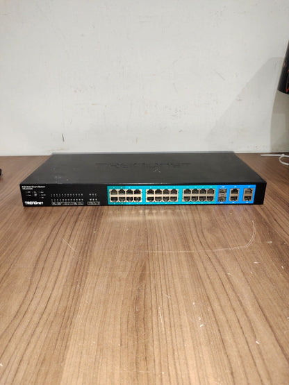 TRENDNET TPE-224WS 24 PORT 10 100MBPS WEB SMART POE SWITCH