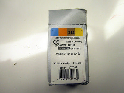 Box of Power One 312 60 Cells Batteries