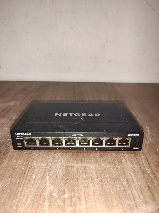 NETGEAR 8-Port Gigabit Ethernet Switch - Model - GS308E