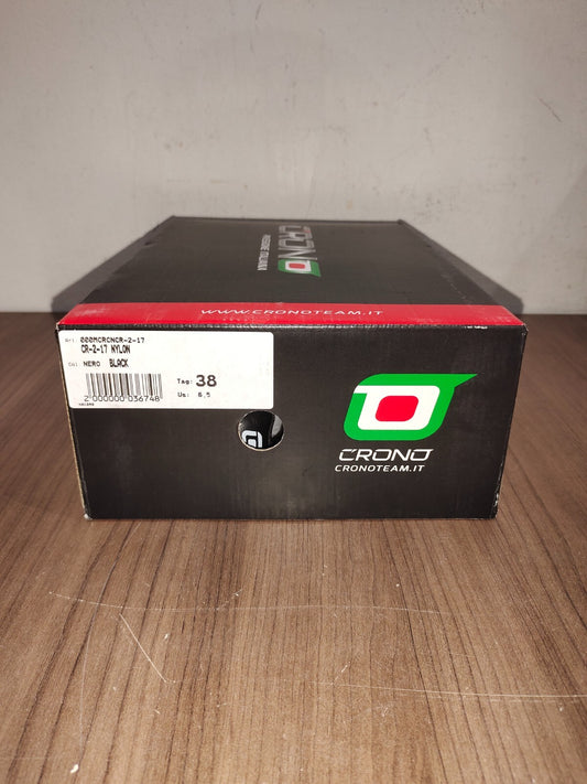 Crono CR-2-17 Nylon Cycling Shoes - Nero Black - Size - 38 (EUR)