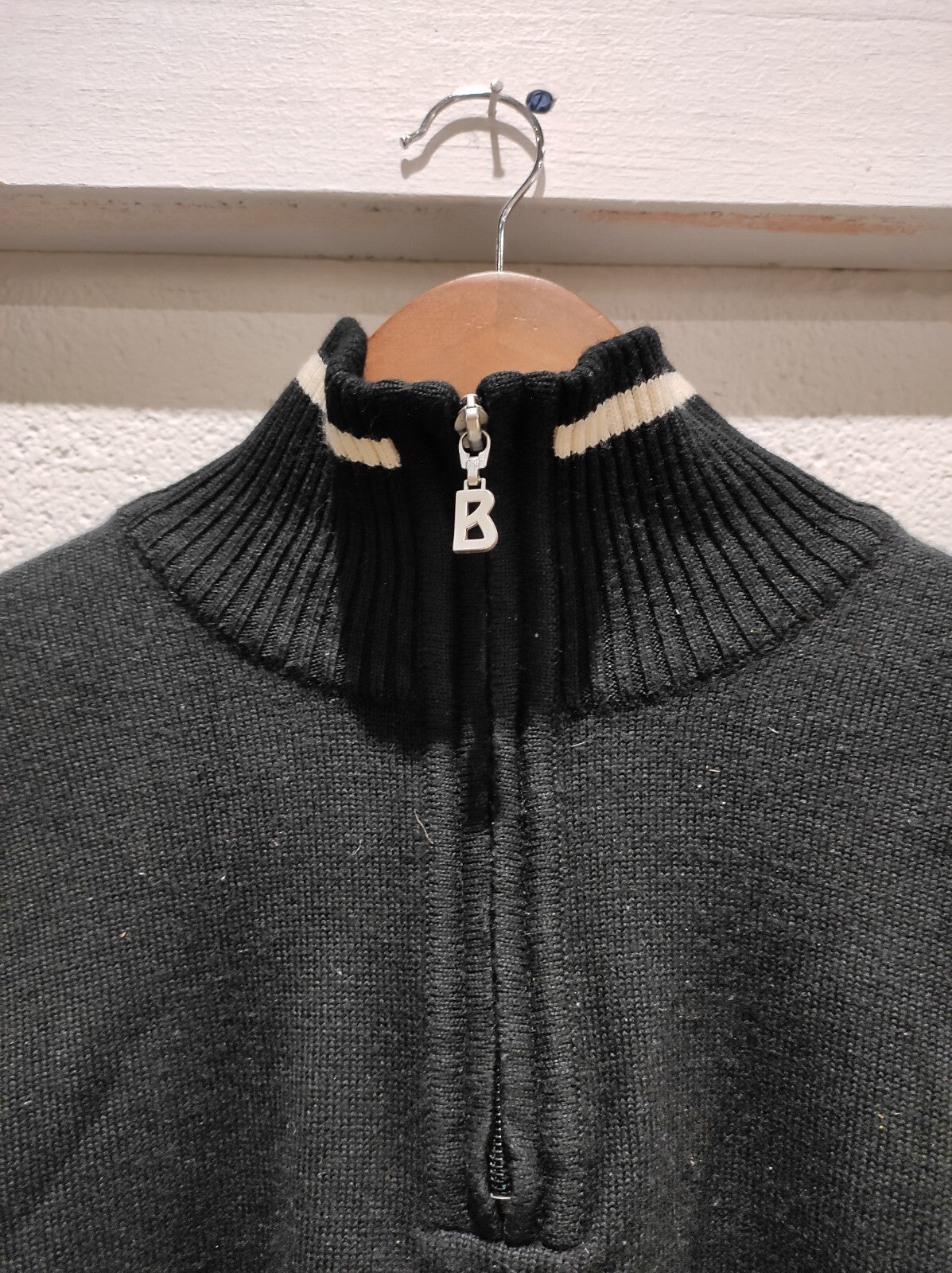 Bogner 1/4 Zip Pullover Sweater Wool Blend Men Size- S