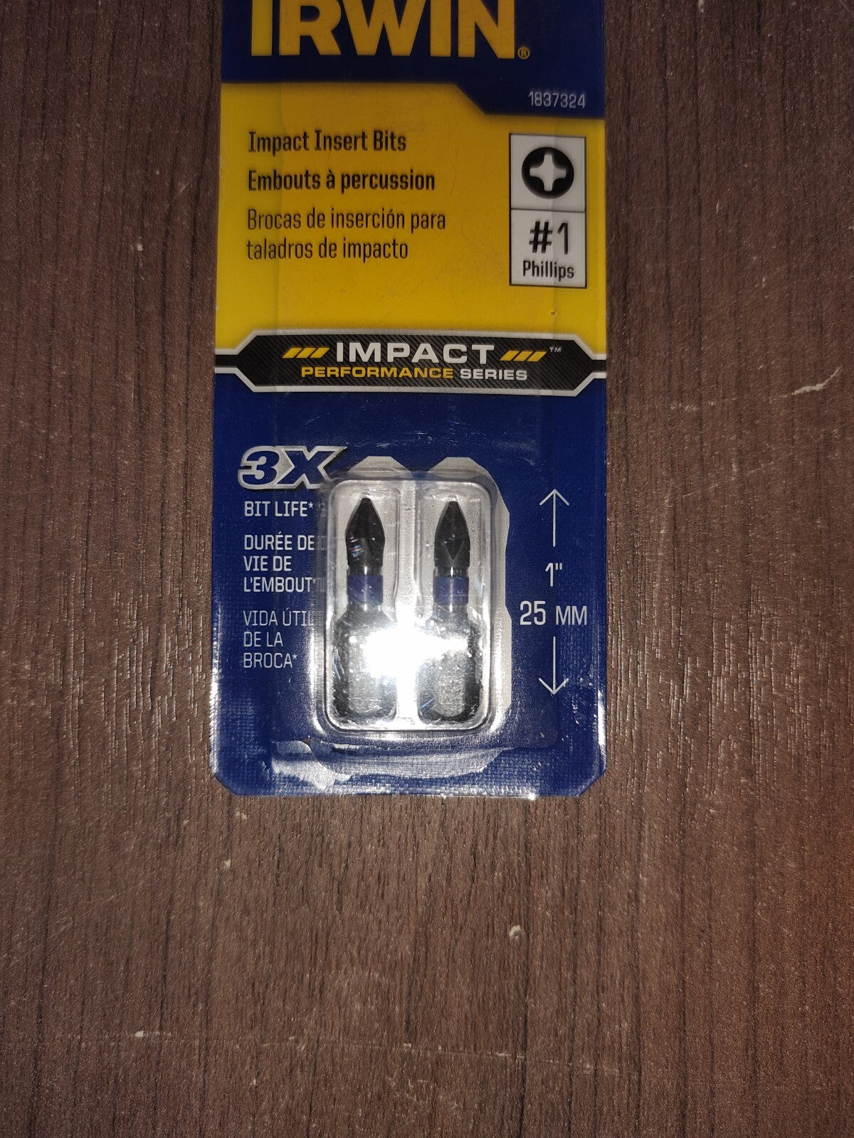 Irwin 1837324 #1 Phillips 1" Impact Insert Bits - Set of 6 - 5