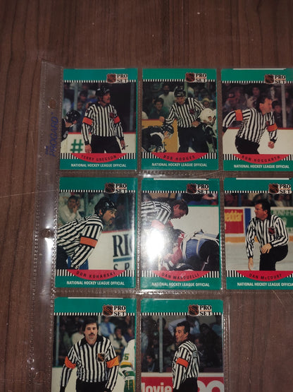 Rare Collectible NHL - Referee Cards PRO-SET - Set of 16 Cards