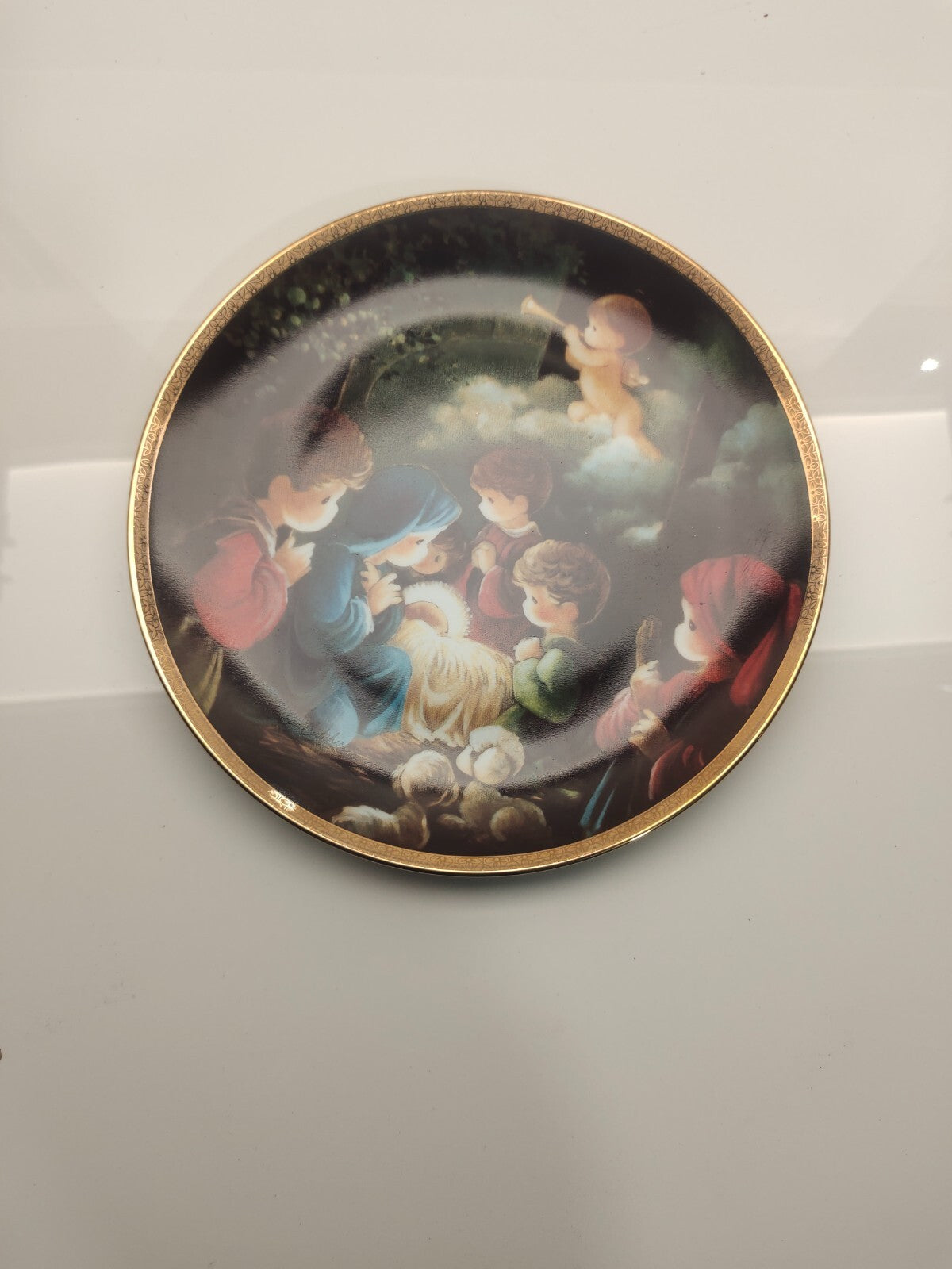 Precious Moments "Come Let Us Adore Him" by Sam Butcher 7-9/16" Plate #2897JJ