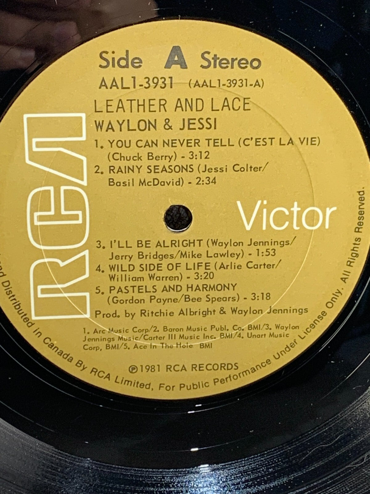 Waylon And Jessi - Leather And Lace (12" Vinyl) VG+/VG+