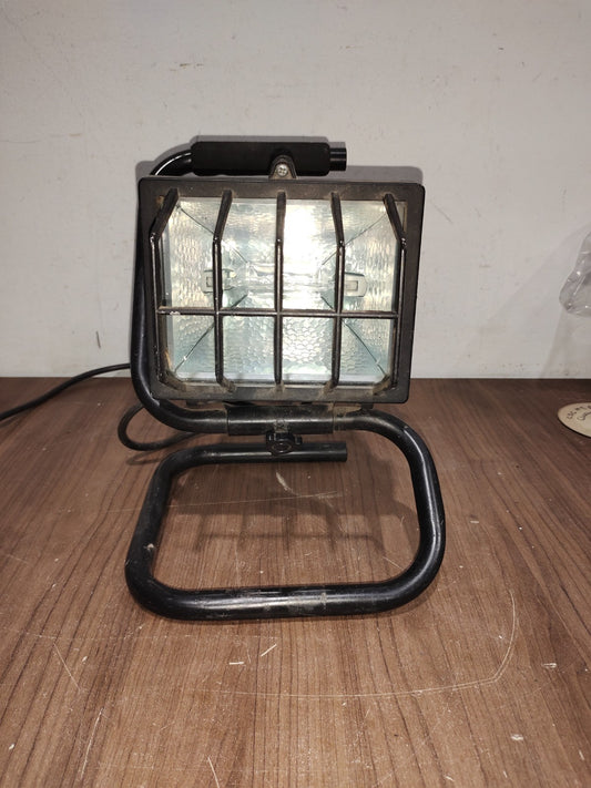 Industrial adjustable work light lamp metal cage handle 500 watts