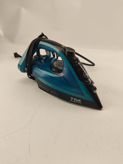 Tfal FV5841U0 1700W Ultraglide Plus Steam Iron, Black and Turquoise