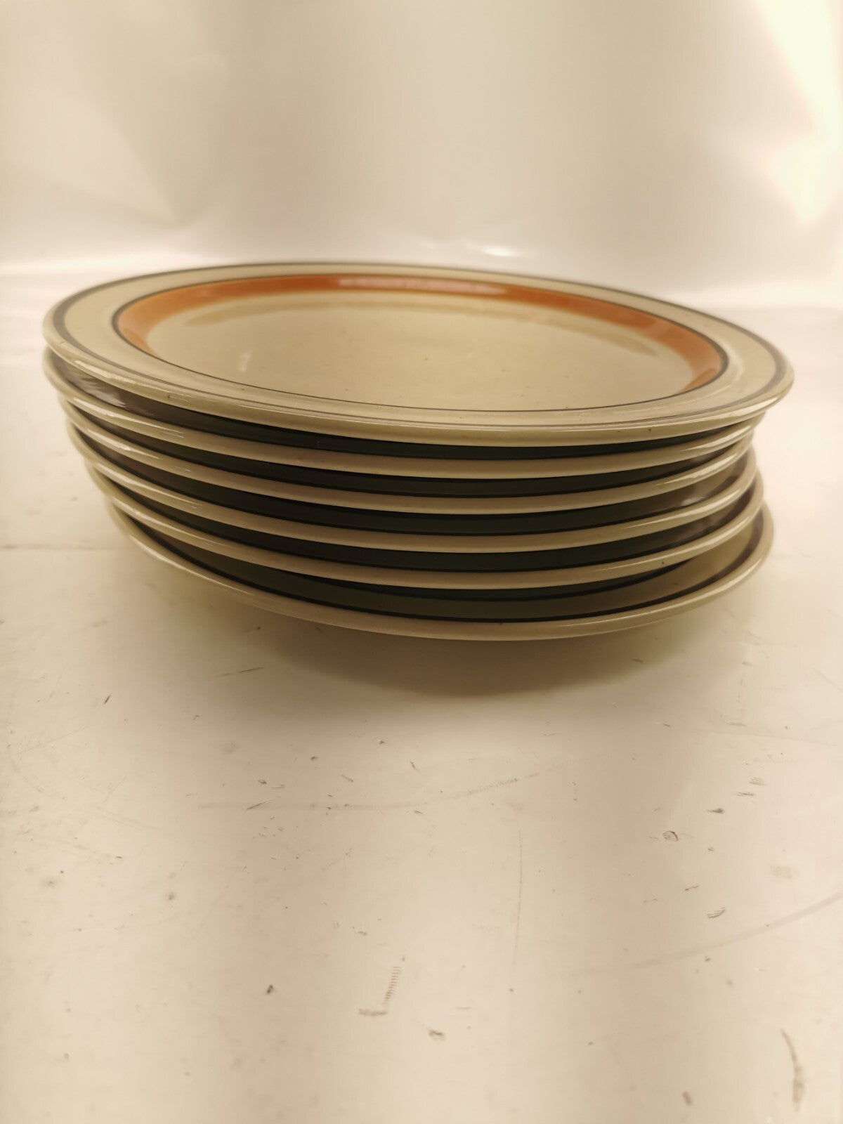Baycrest Stoneware AURORA Dinner plates a set of 6 Made in Japan
