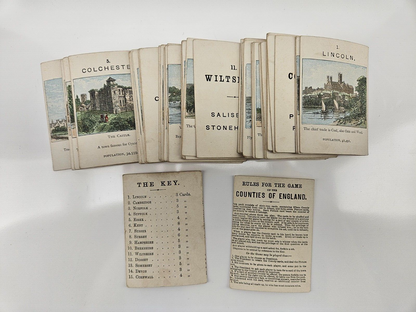 Vintage Counties Of England Card Game
