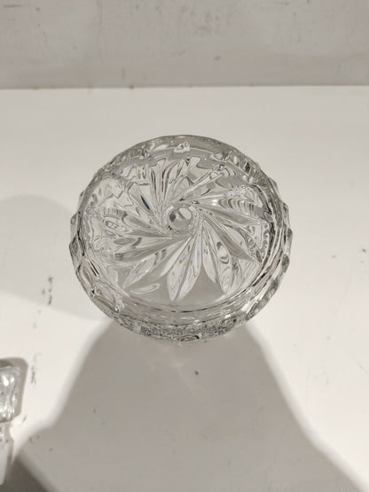 Pinwheel with Star etched decanter - Collectible