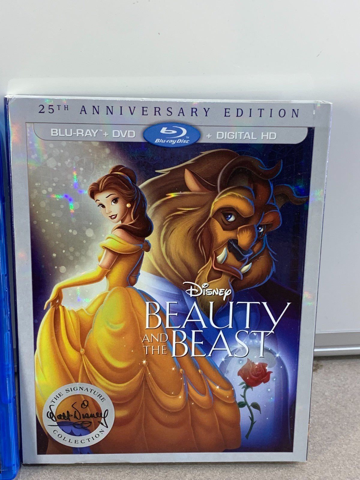 DISNEY BEAUTY AND THE BEAST 25TH ANNIVERSARY (BLU-RAY + DVD) W/ SLIPCOVER