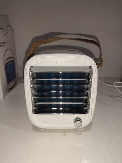 Desk Cooler Fan LED Blue model # HQM-FC01