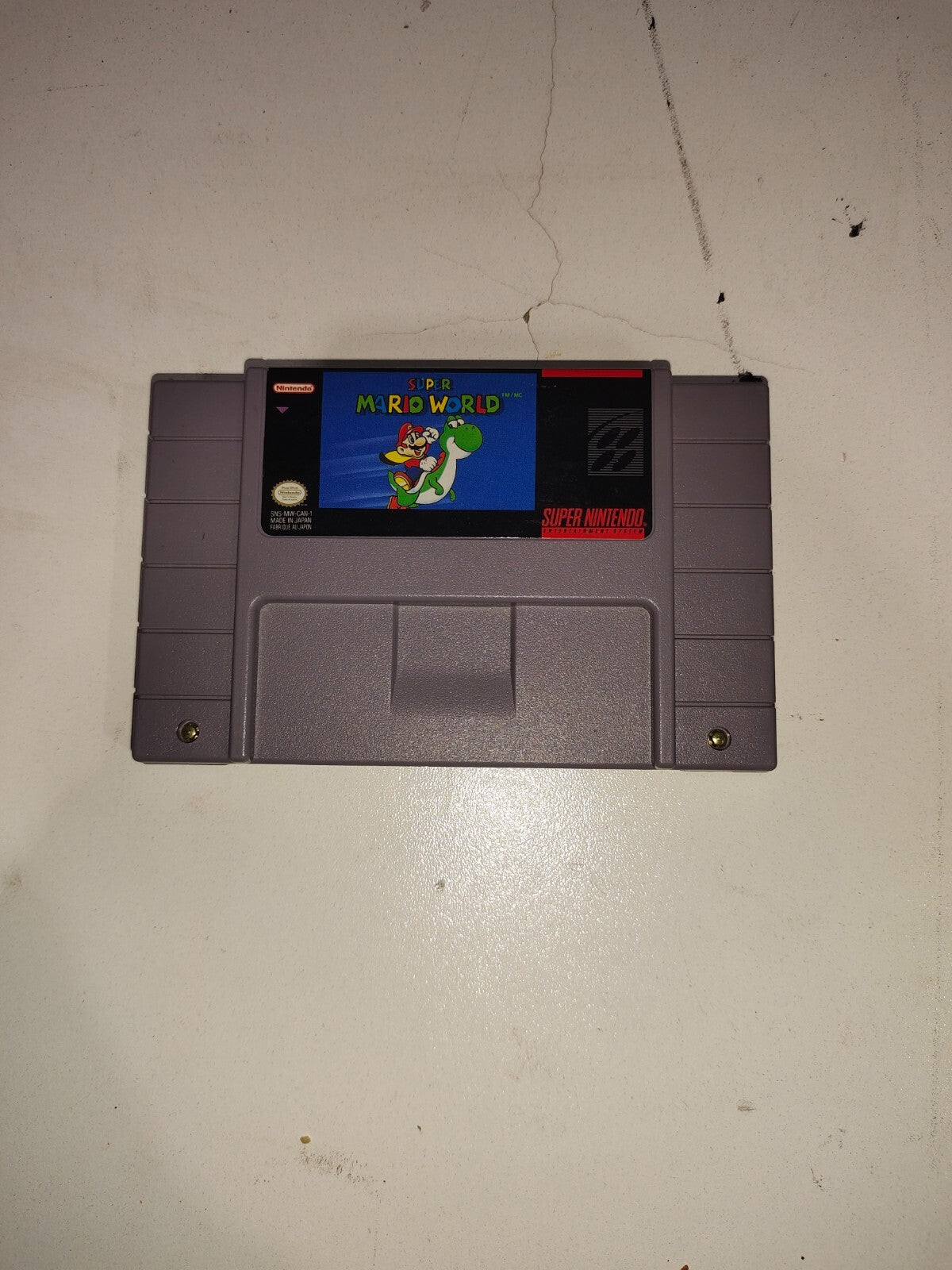 Super Mario World - Super Nintendo Authentic SNES