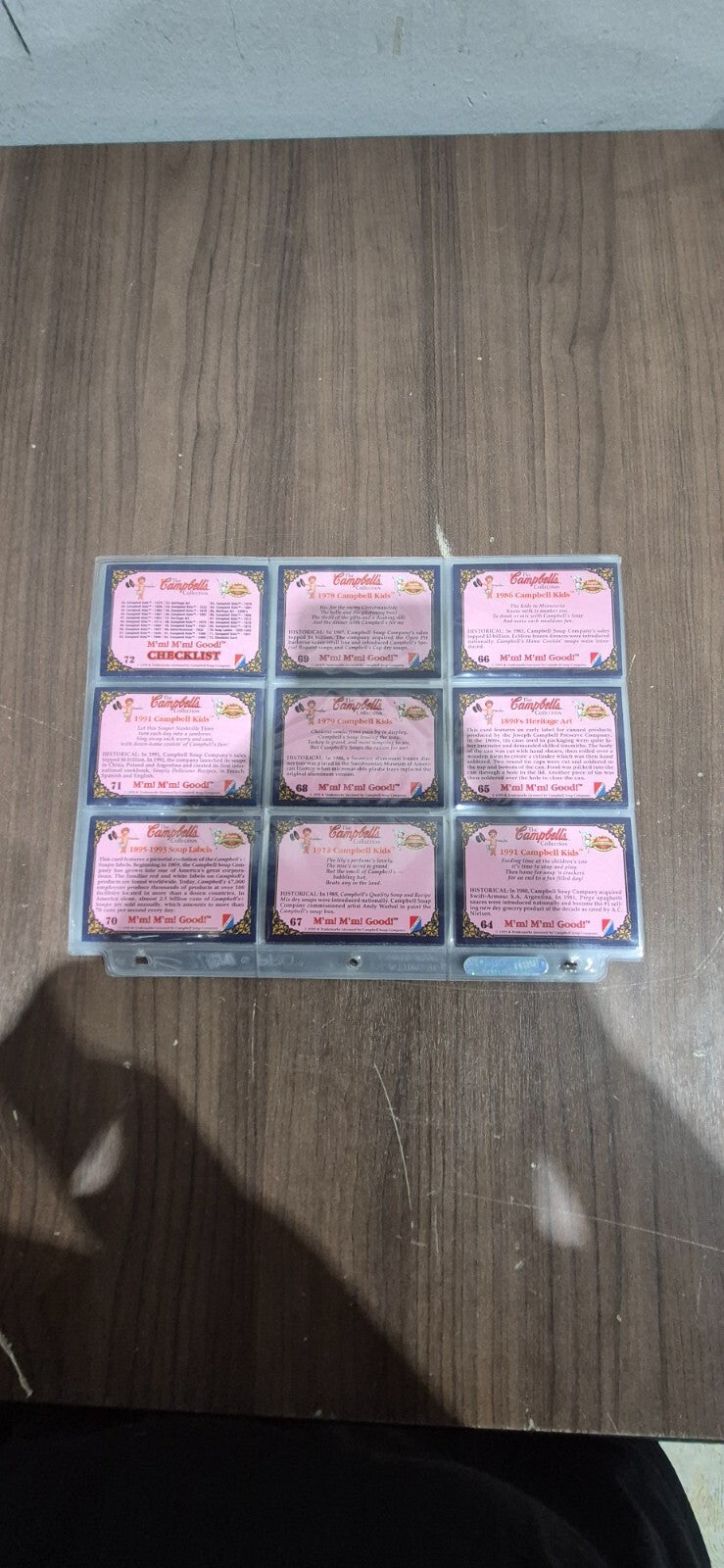 Vintage Collectible The Compbells Collection - Trading Cards  - #1-72 Cards