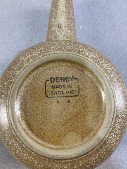 Denby Langley Stoneware Romany Brown Gravy Boat With Lid