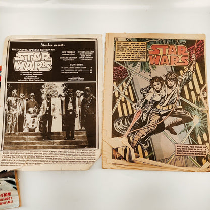 Star Wars Marvel Special Edition Comic Books Vintage 1977