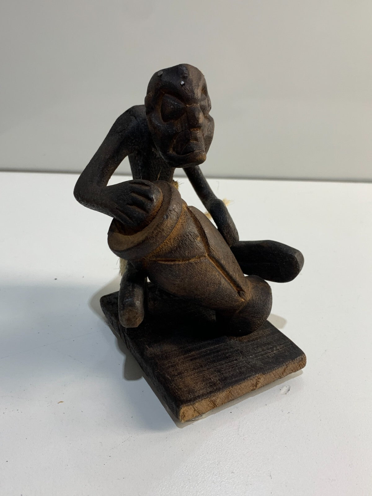 Vintage African Wooden Demon Figurine, 5 1/2" Tall