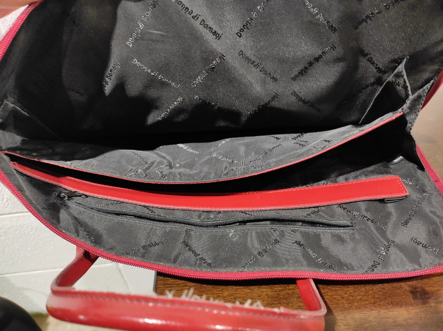 Donna Di Domani Red Briefcase