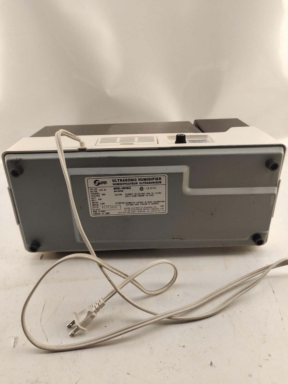 Super Ultrasonic Humidifier - Model-SH-950K