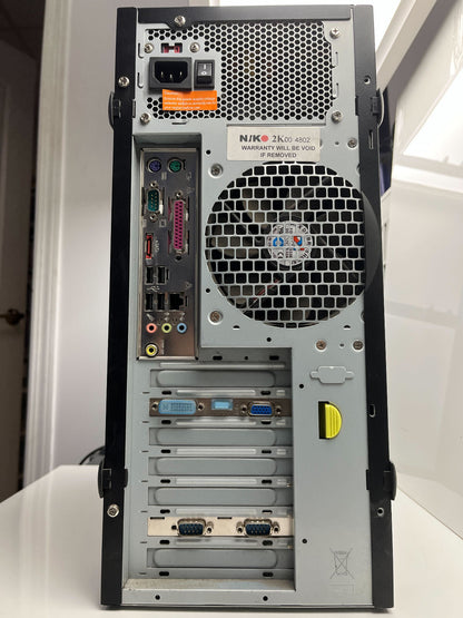 CUSTOM RETRO GAMING PC PentiumD3.40GHz nVidia GeForce210 1GB RAM 200GB HDD No OS