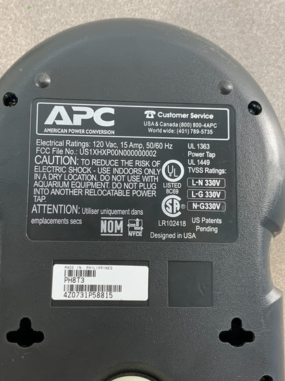 APC SurgeArrest Home/Office Surge Protector - 8 Outlets + Phone/Modem