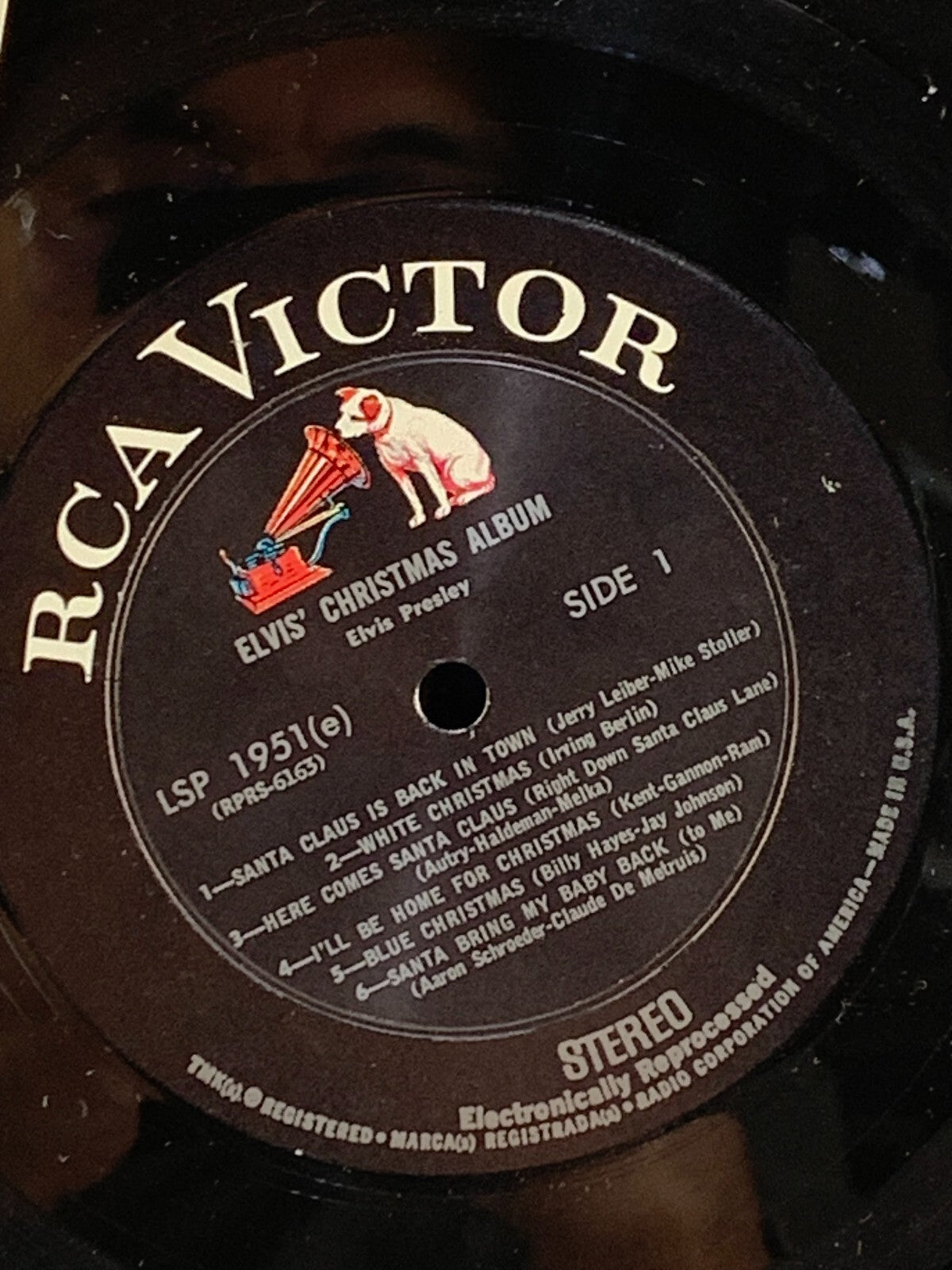 ELVIS PRESLEY - Christmas Album (RCA Victor LSP 1951)- 12" Vinyl Record LP-VG