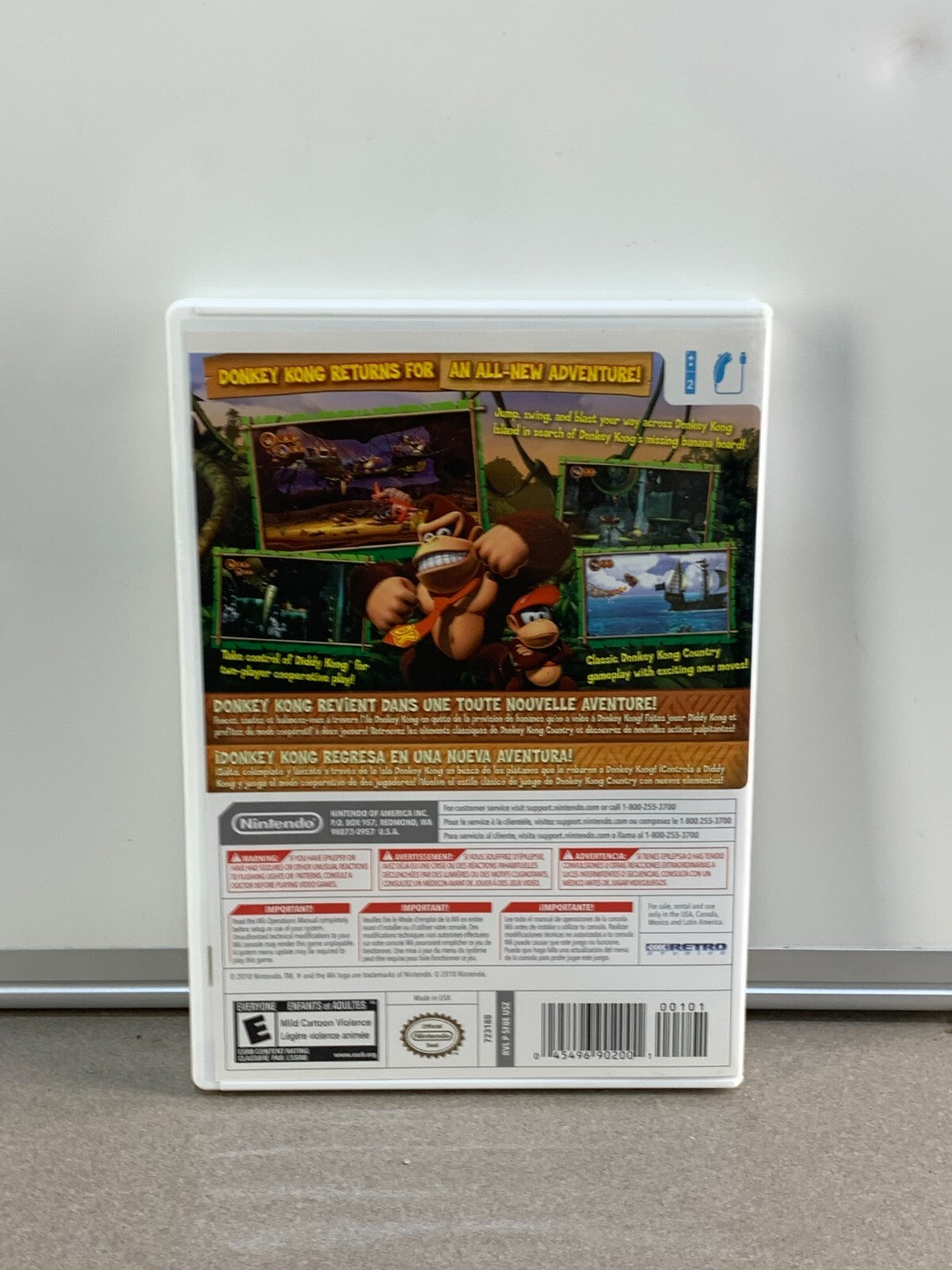 Donkey Kong Country Returns Nintendo Wii Complet CIB